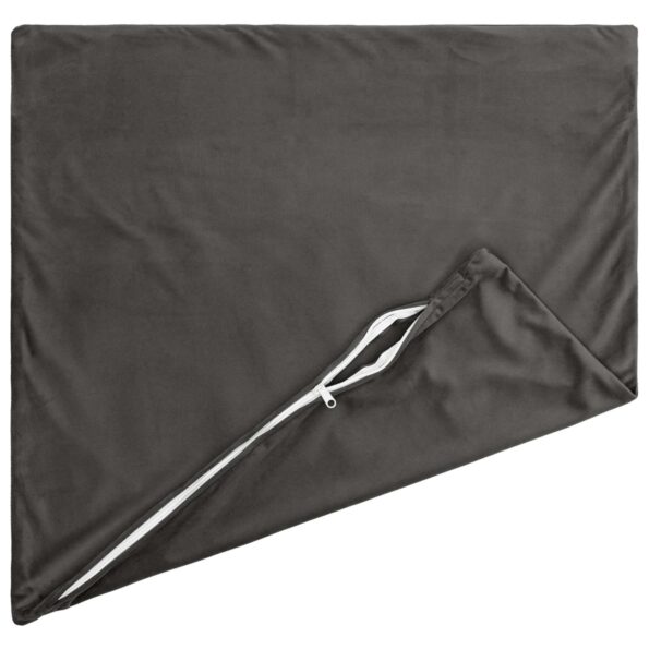 vidaXL Poťah na podložku 6 pcs HEERLEN Tmavosivá 40 x 40 cm Zamat – Obrázok 3