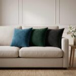 vidaXL Poťah na podložku 2 pcs HEERLEN Čierna 40 x 40 cm Zamat