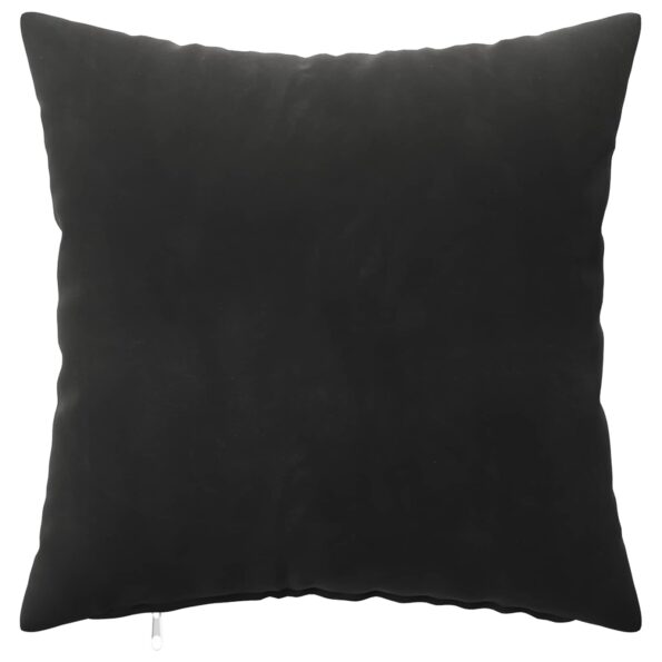vidaXL Poťah na podložku 2 pcs HEERLEN Čierna 40 x 40 cm Zamat – Obrázok 3
