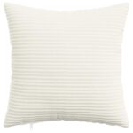 vidaXL Poťah na podložku 2 pcs HEERLEN Krémová 40 x 40 cm manšestr – Obrázok 2