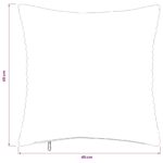 vidaXL Poťah na podložku 2 pcs HEERLEN Krémová 40 x 40 cm manšestr – Obrázok 9