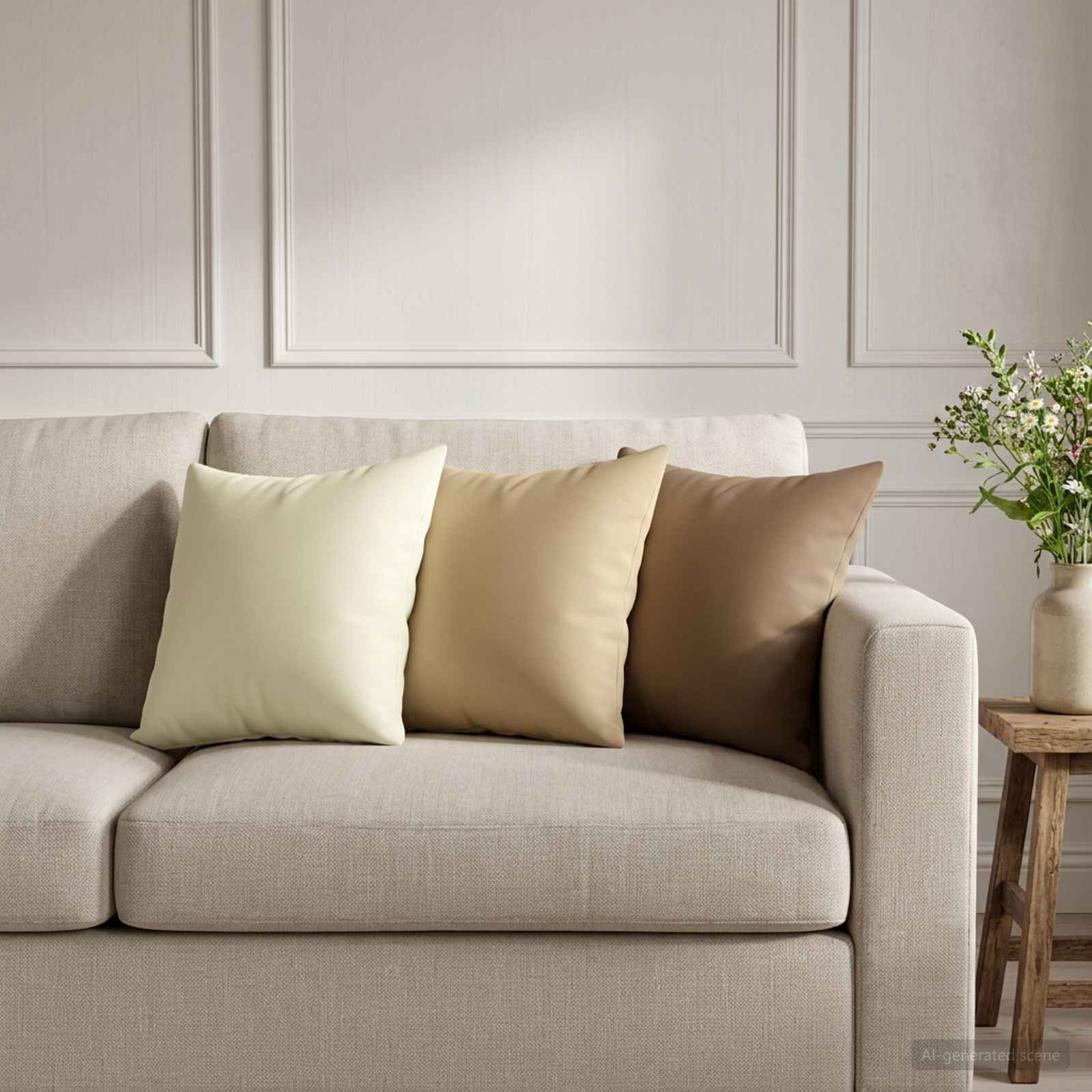 908565_1.jpg vidaXL Poťah na podložku 12 pcs HEERLEN Krémová 40 x 40 cm Polyester – Obrázok 1