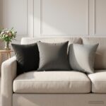 vidaXL Poťah na podložku 2 pcs HEERLEN Sivá 40 x 40 cm Polyester