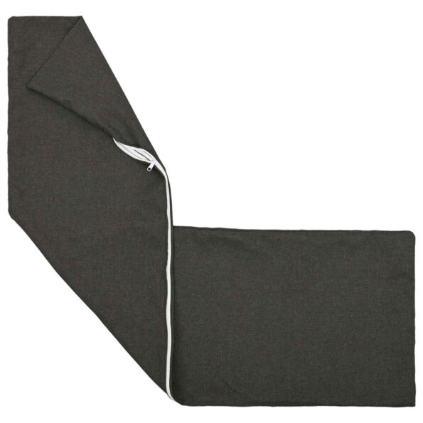 vidaXL Poťah na podložku HEERLEN Tmavosivá 40 x 145 cm Látka – Obrázok 3