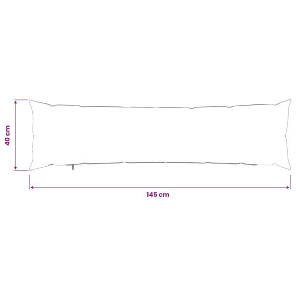 vidaXL Poťah na podložku HEERLEN Tmavosivá 40 x 145 cm Látka – Obrázok 9
