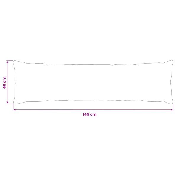 vidaXL Poťah na podložku 2 pcs HEERLEN Ružová 40 x 145 cm Zamat – Obrázok 10