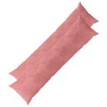 vidaXL Poťah na podložku 2 pcs HEERLEN Ružová 40 x 145 cm Zamat – Obrázok 2