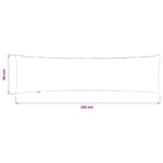 vidaXL Poťah na podložku HEERLEN Krémová 40 x 145 cm manšestr – Obrázok 9