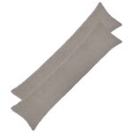 vidaXL Poťah na podložku 2 pcs HEERLEN Svetlosivá 40 x 145 cm Bouclé