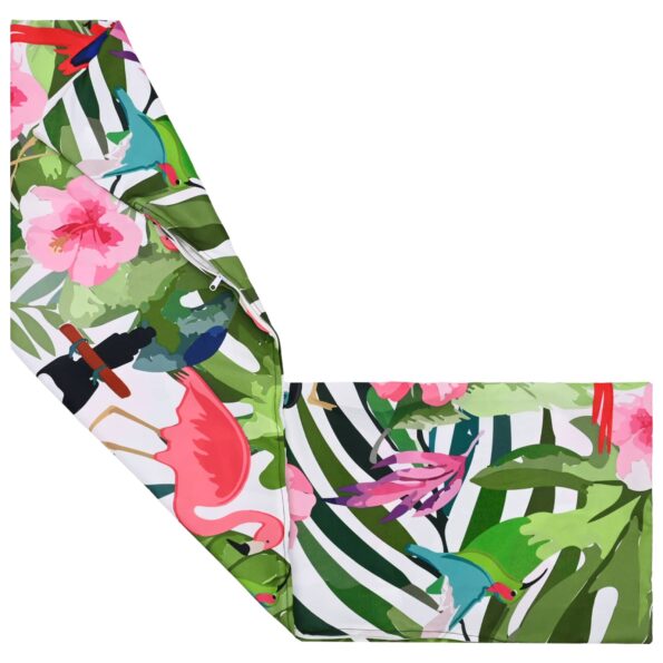 vidaXL Poťah na podložku HEERLEN Čierna 40 x 145 cm Polyester – Obrázok 5