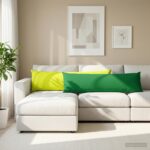 vidaXL Poťah na podložku HEERLEN Zelená 40 x 145 cm Polyester – Obrázok 3