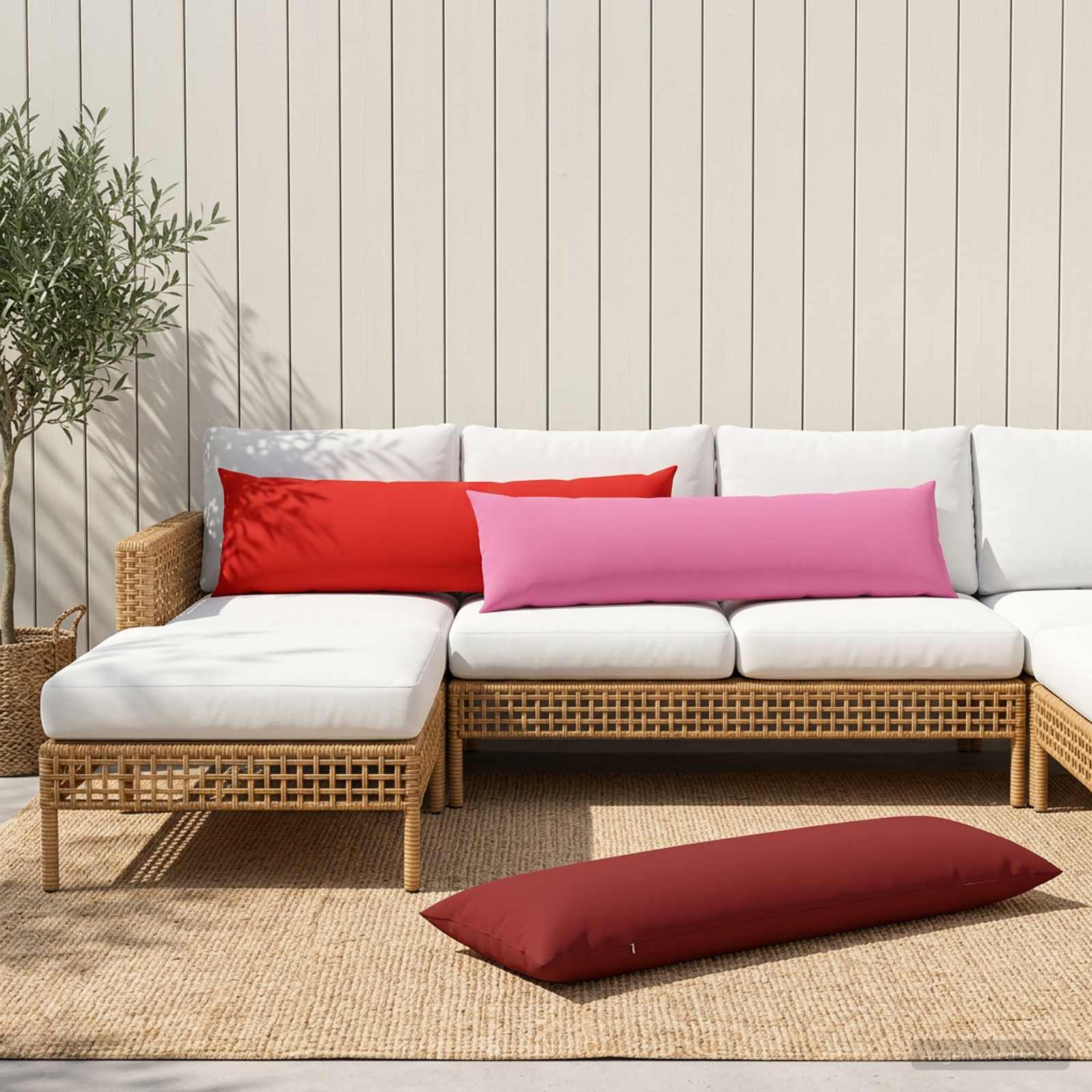 908978_1.jpg vidaXL Poťah na podložku 2 pcs HEERLEN Ružová 40 x 145 cm Polyester – Obrázok 1