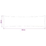 vidaXL Poťah na podložku HEERLEN Čierna 40 x 145 cm PV fleece – Obrázok 10