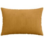 vidaXL Poťah na podložku 6 pcs HEERLEN Žltá 40 x 60 cm manšestr – Obrázok 2