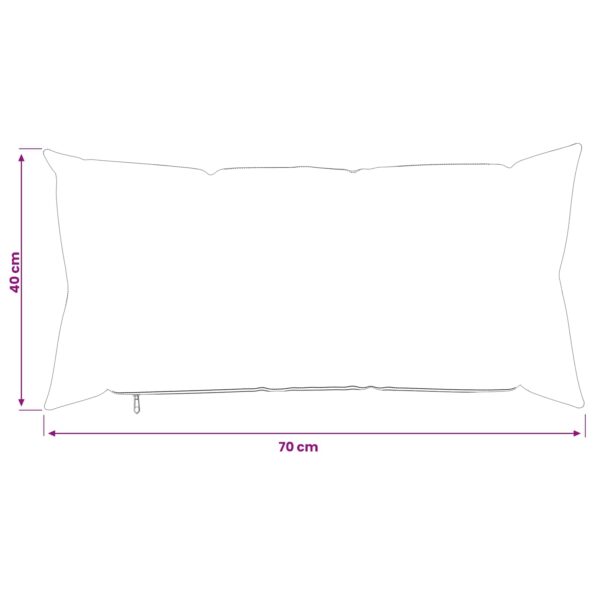 vidaXL Poťah na podložku 2 ks HEERLEN Sivohnedá 40 x 70 cm Látka – Obrázok 9