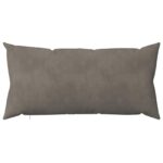 vidaXL Poťah na podložku 2 pcs HEERLEN Svetlosivá 40 x 70 cm Zamat – Obrázok 3