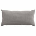 vidaXL Poťah na podložku 6 pcs HEERLEN Svetlosivá 40 x 70 cm manšestr – Obrázok 2