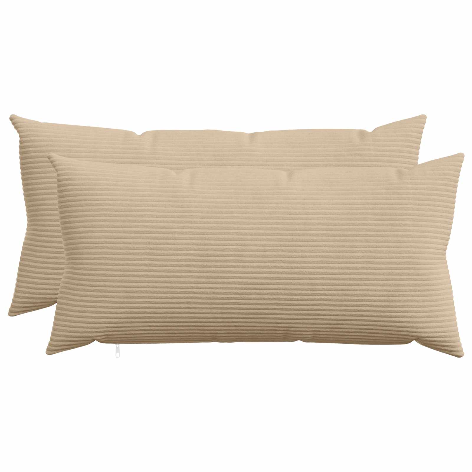 909553_1.jpg vidaXL Poťah na podložku 2 pcs HEERLEN Sivohnedá 40 x 70 cm manšestr – Obrázok 1
