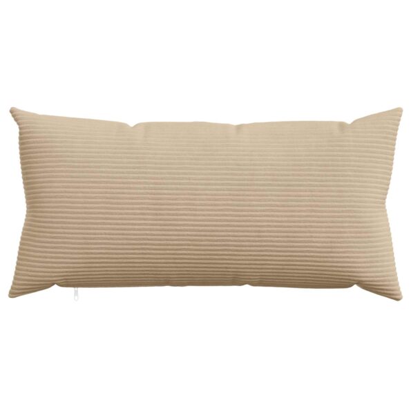 vidaXL Poťah na podložku 2 pcs HEERLEN Sivohnedá 40 x 70 cm manšestr – Obrázok 2