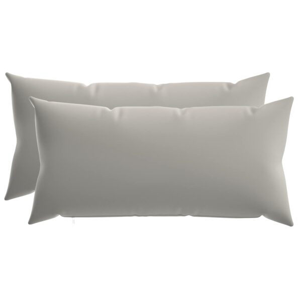 vidaXL Poťah na podložku 2 pcs HEERLEN Sivá 40 x 70 cm Polyester – Obrázok 2