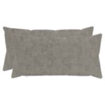 vidaXL Poťah na podložku 2 ks HEERLEN Svetlosivá 40 x 70 cm – Obrázok 2
