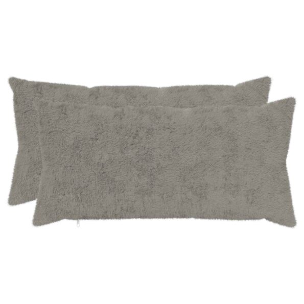vidaXL Poťah na podložku 2 ks HEERLEN Svetlosivá 40 x 70 cm – Obrázok 2