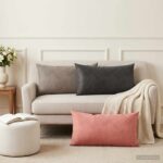 vidaXL Poťah na podložku 2 pcs HEERLEN Svetlosivá 40 x 80 cm Zamat