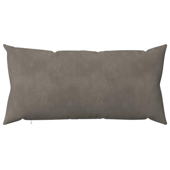 vidaXL Poťah na podložku 2 pcs HEERLEN Svetlosivá 40 x 80 cm Zamat – Obrázok 3