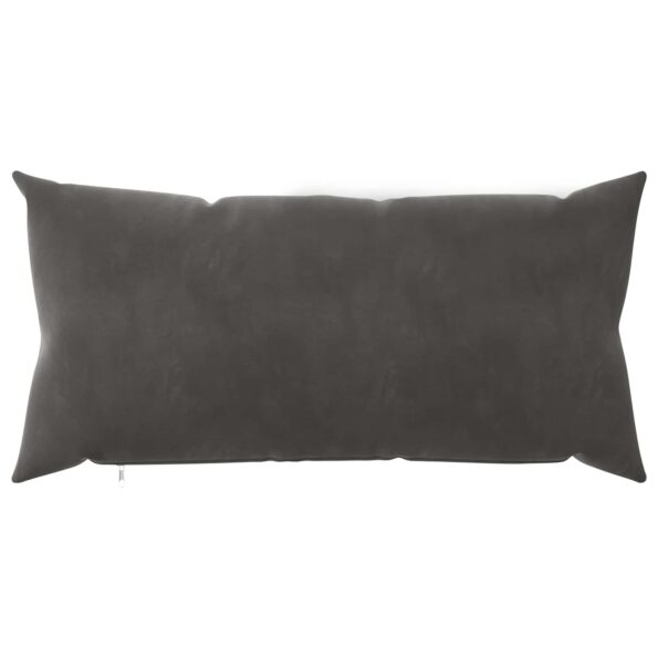 vidaXL Poťah na podložku 12 pcs HEERLEN Tmavosivá 40 x 80 cm Zamat – Obrázok 3