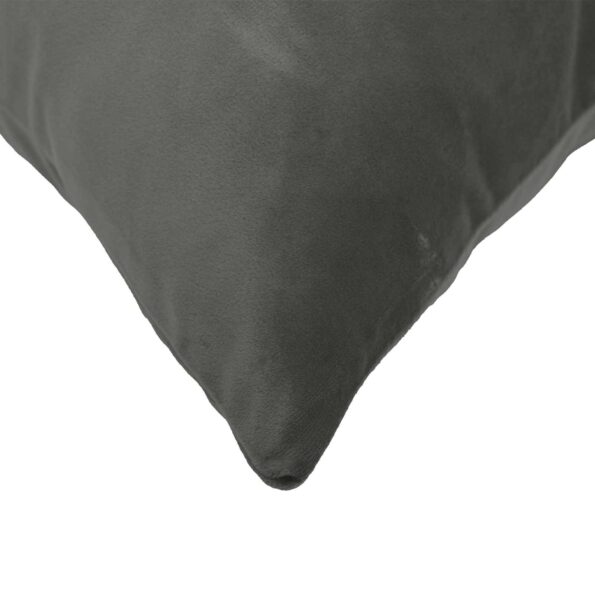 vidaXL Poťah na podložku 12 pcs HEERLEN Tmavosivá 40 x 80 cm Zamat – Obrázok 5