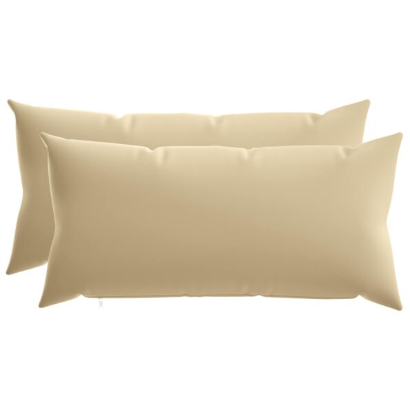 vidaXL Poťah na podložku 2 pcs HEERLEN Béžová 40 x 80 cm Polyester – Obrázok 2