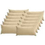 vidaXL Poťah na podložku 12 pcs HEERLEN Béžová 40 x 80 cm Polyester – Obrázok 2