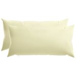vidaXL Poťah na podložku 2 pcs HEERLEN Krémová 40 x 80 cm Polyester – Obrázok 2