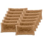 vidaXL Poťah na podložku 12 pcs HEERLEN Sivohnedá 40 x 80 cm PV fleece – Obrázok 2