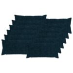 vidaXL Poťah na podložku 12 ks HEERLEN Námornícka modrá 40 x 80 cm – Obrázok 2