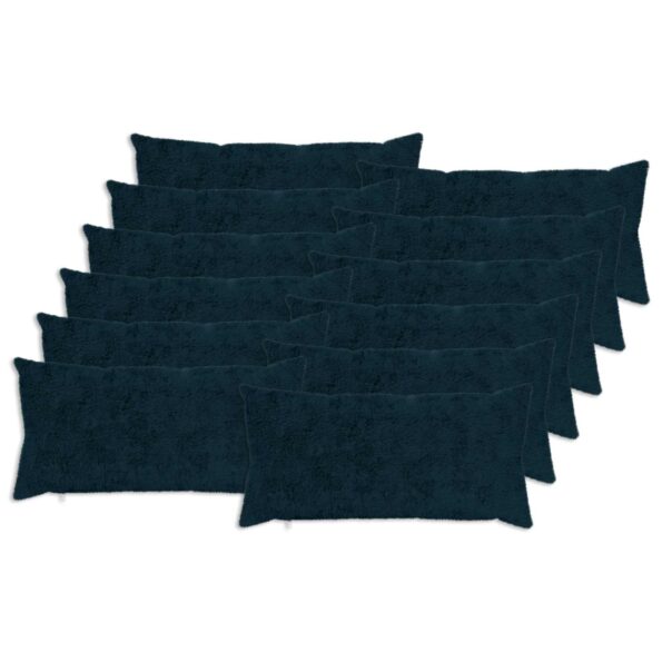vidaXL Poťah na podložku 12 ks HEERLEN Námornícka modrá 40 x 80 cm – Obrázok 2