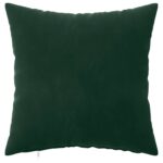 vidaXL Poťah na podložku 2 pcs HEERLEN Tmavozelená 45 x 45 cm Zamat – Obrázok 3