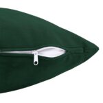 vidaXL Poťah na podložku 2 pcs HEERLEN Tmavozelená 45 x 45 cm Zamat – Obrázok 6
