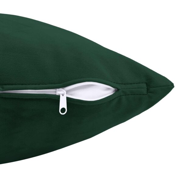 vidaXL Poťah na podložku 2 pcs HEERLEN Tmavozelená 45 x 45 cm Zamat – Obrázok 6