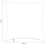 vidaXL Poťah na podložku 6 pcs HEERLEN Tmavosivá 45 x 45 cm manšestr – Obrázok 9