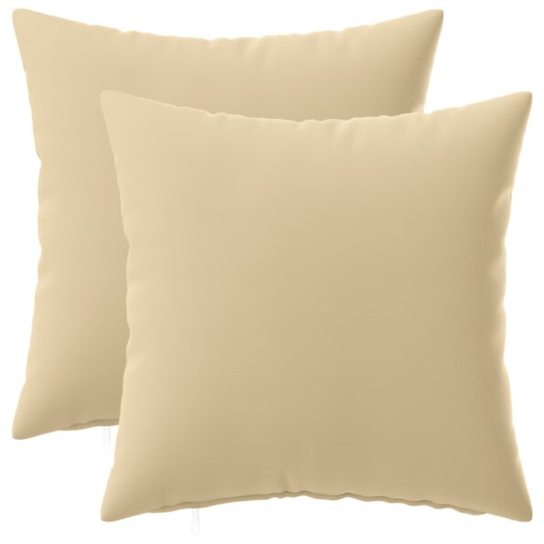 vidaXL Poťah na podložku 2 pcs HEERLEN Béžová 45 x 45 cm Polyester – Obrázok 2