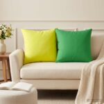 vidaXL Poťah na podložku 12 pcs HEERLEN Zelená 45 x 45 cm Polyester