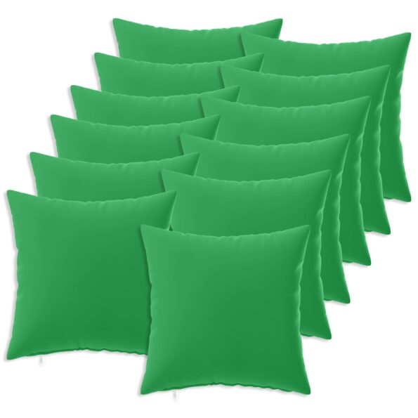 vidaXL Poťah na podložku 12 pcs HEERLEN Zelená 45 x 45 cm Polyester – Obrázok 2