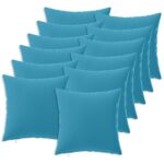 vidaXL Poťah na podložku 12 pcs HEERLEN Svetlomodrá 45 x 45 cm – Obrázok 2
