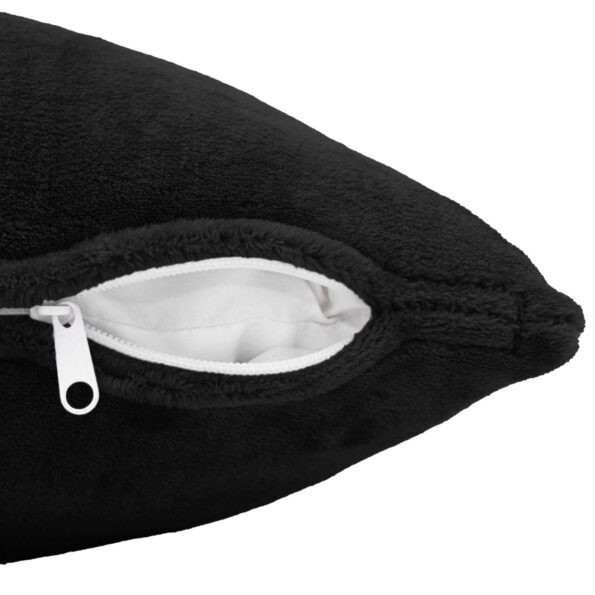 vidaXL Poťah na podložku 2 pcs HEERLEN Čierna 45 x 45 cm Flanel – Obrázok 4