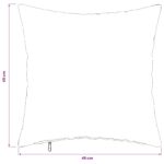 vidaXL Poťah na podložku 2 pcs HEERLEN Čierna 45 x 45 cm Flanel – Obrázok 9