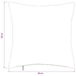 vidaXL Poťah na podložku 6 pcs HEERLEN Červenooranžová 50 x 50 cm – Obrázok 9