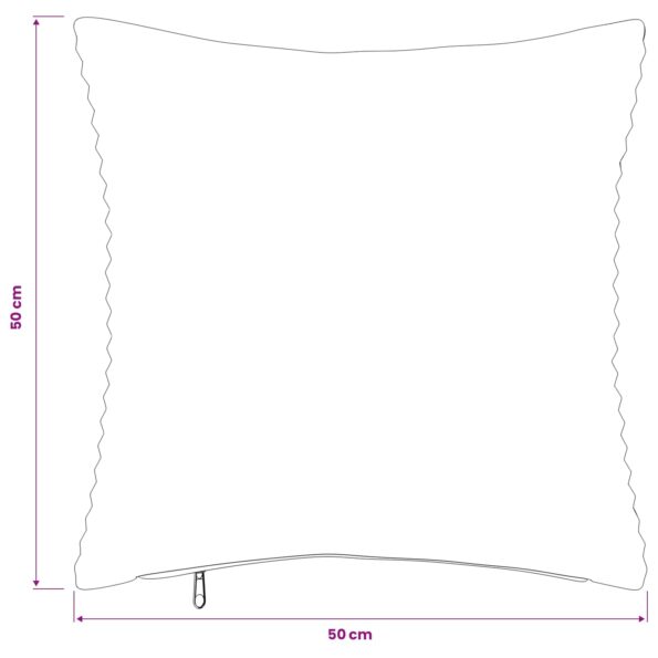 vidaXL Poťah na podložku 6 pcs HEERLEN Červenooranžová 50 x 50 cm – Obrázok 9