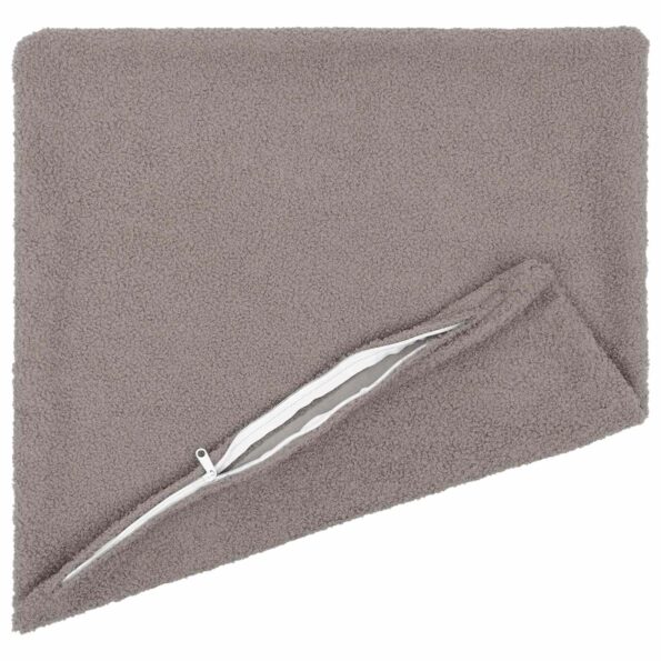 vidaXL Poťah na podložku 2 pcs HEERLEN Svetlosivá 50 x 50 cm Bouclé – Obrázok 3