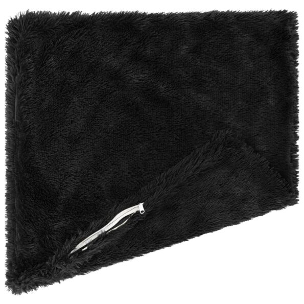 vidaXL Poťah na podložku 6 pcs HEERLEN Čierna 50 x 50 cm PV fleece – Obrázok 4